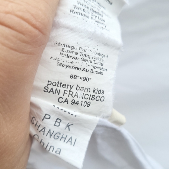 Pottery Barn Kids Cotton Embroidered Butterfly Queen Duvet & Pillow Sham 88 X 90 - Picture 13 of 15